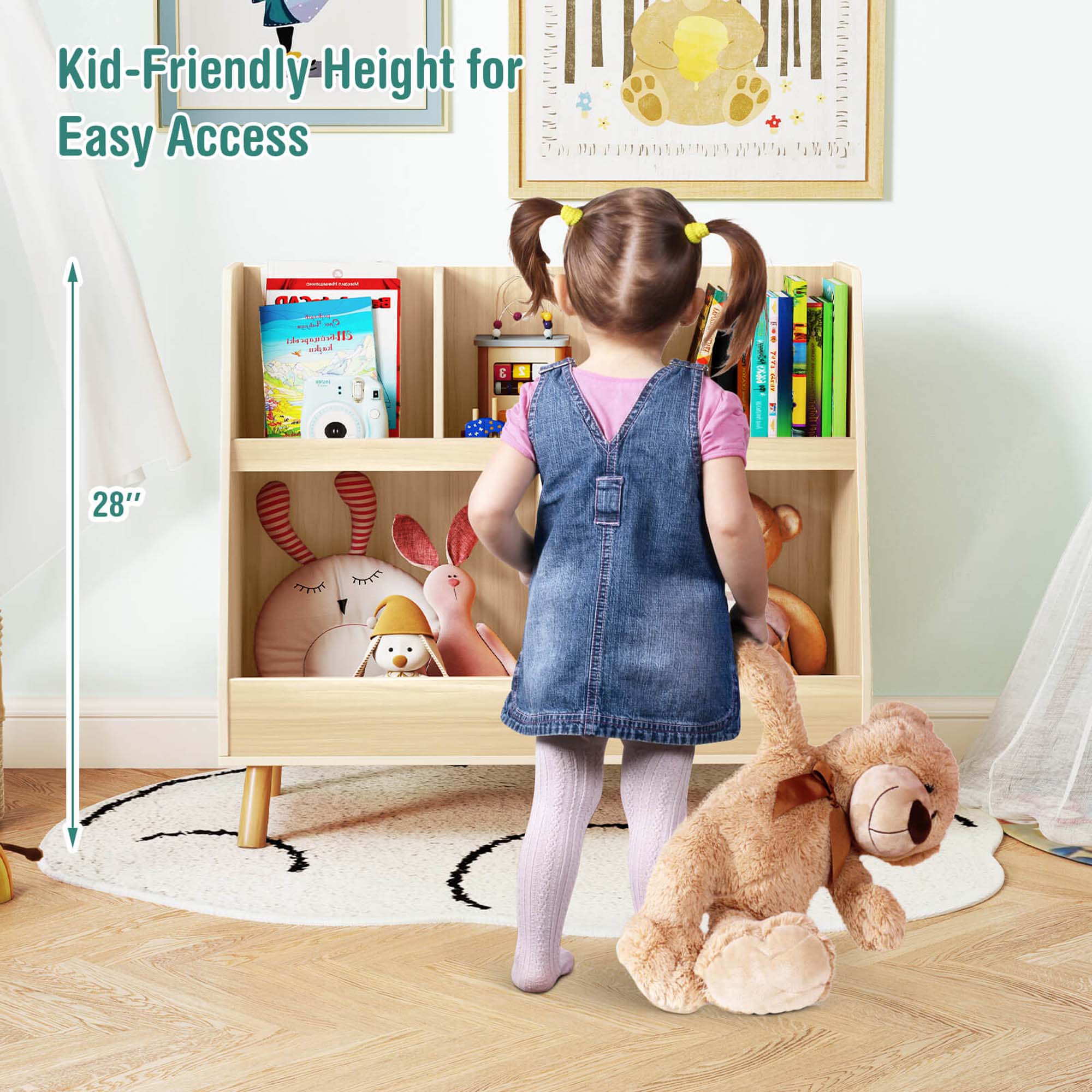 Kid-Friendly Height for Easy Access

28"