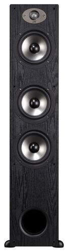 Front. Polk Audio - TSx Series Tri 6-1/2" Floorstanding Loudspeaker (Each) - Black.