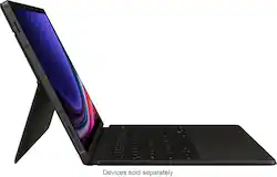 Samsung - Galaxy Tab S9 / S9 FE / S10 FE Book Cover Keyboard - Black - Front_Zoom
