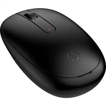 Front. HP - HP 240 Black Bluetooth Mouse - Optical - Wireless - Bluetooth - Jet Black - 1600 dpi - Scroll Wheel - Symmetrical - Jet Black.