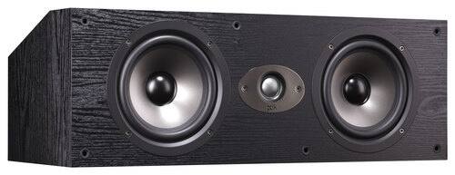 Front. Polk Audio - TSx Series Dual 6-1/2" 3-Way Center-Channel Speaker - Black.