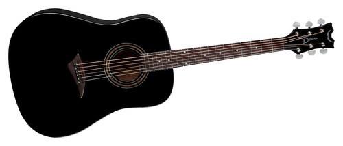 Front Standard. Dean - AXS 6-String Full-Size Dreadnought Acoustic Guitar - Classic Black.