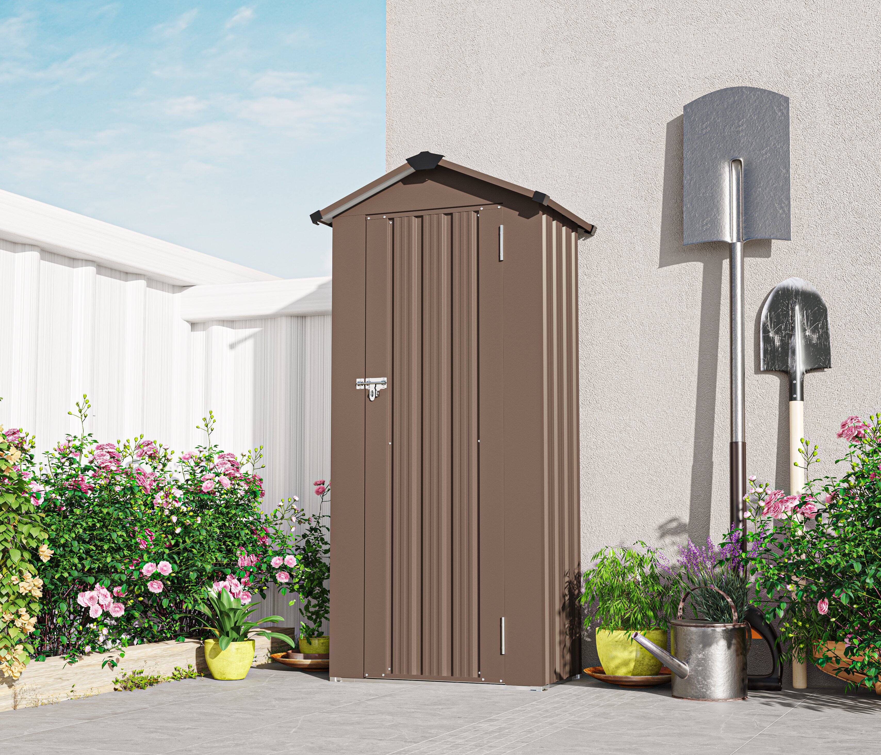 Angle. TinyHomie - High quality galvanized iron sheet waterproof design reasonable internal space planning equipped with a solid lock.