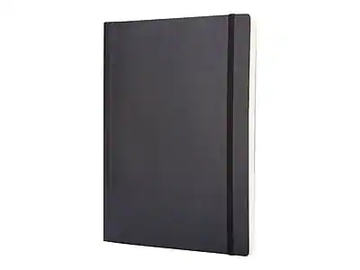 Front. Moleskine - Moleskine Classic Professional Notebook, 7.5" x 10", Graph Ruled, 96 Sheets, Black (707247) - Black.