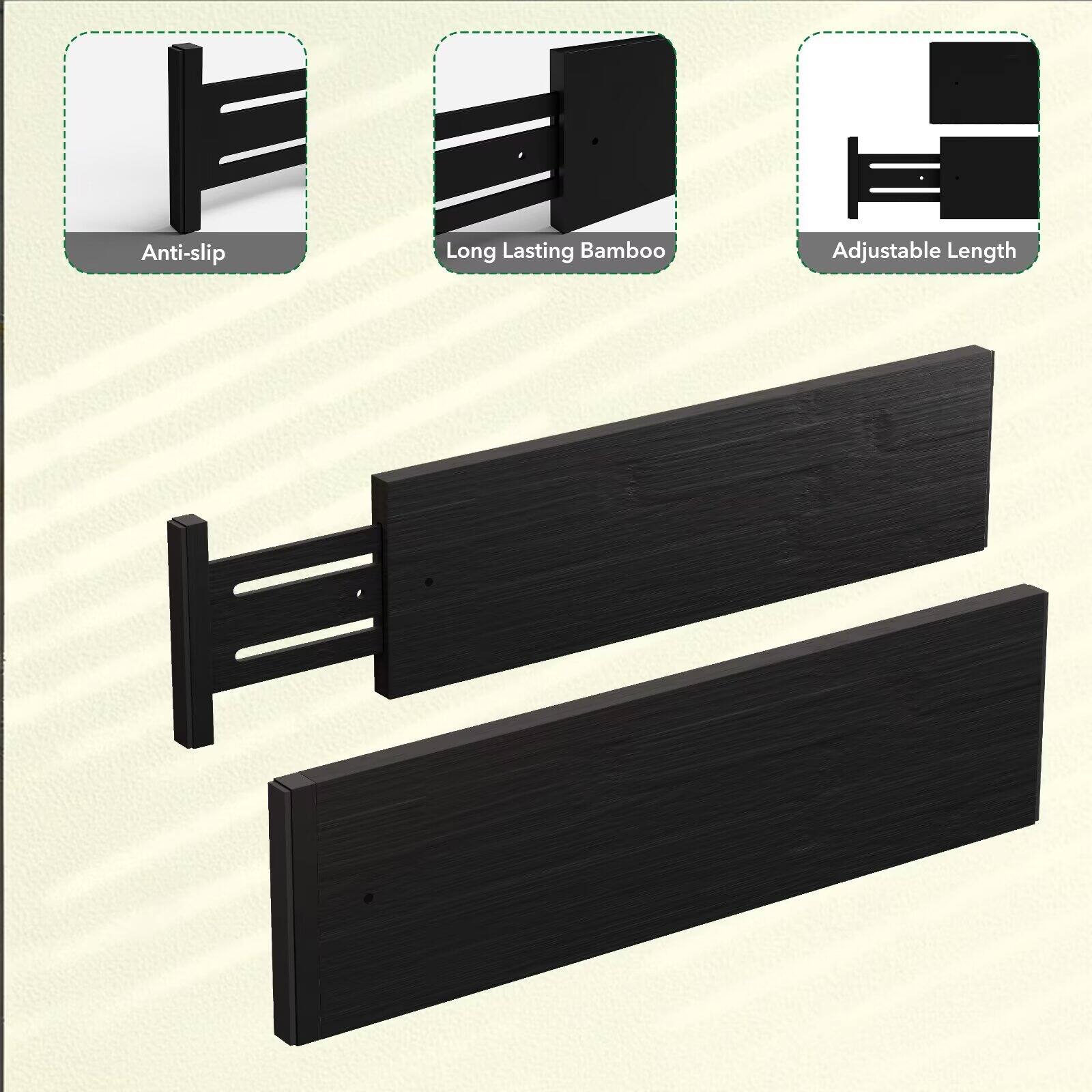 Anti-slip Long Lasting Bamboo Adjustable Length