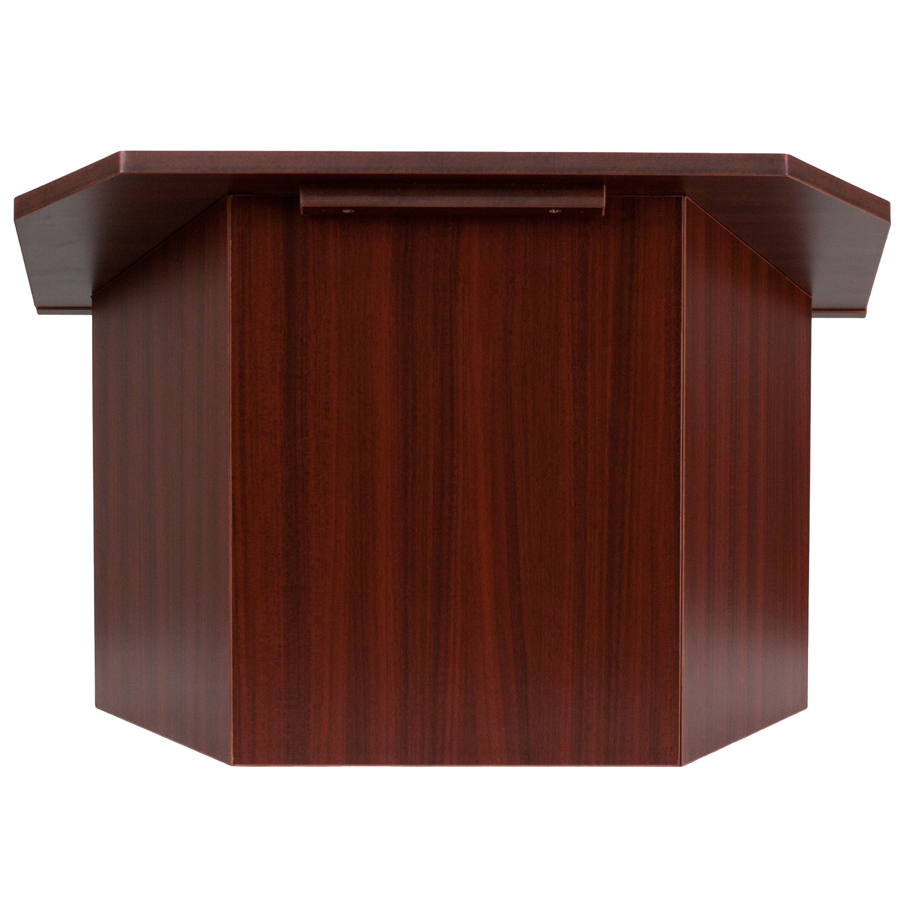 Alt View 7. Emma + Oliver - Foldable Tabletop Lectern - Mahogany.