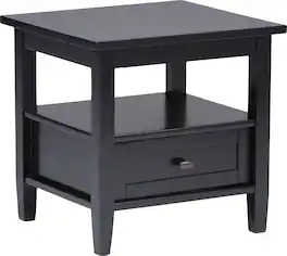 Simpli Home - Warm Shaker End Table - Black