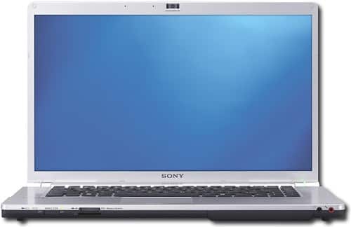 Front Standard. Sony - VAIO Laptop with Intel® Core™2 Duo Processor - Titanium Gray.
