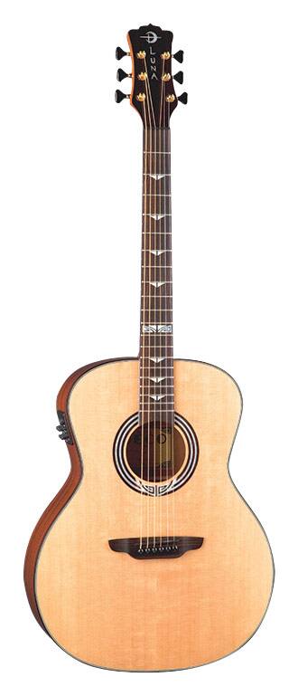 Best Buy: Luna Art Deco-Inspired 6-String Full-Size Grand Auditorium ...