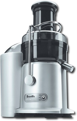  Breville - Refurbished 2-Speed Juice Fountain Plus Juicer - Silver