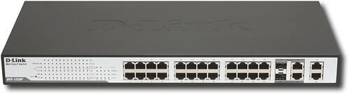 Front Standard. D-Link - Web Smart 24-Port 10/100 Fast Ethernet Switch.