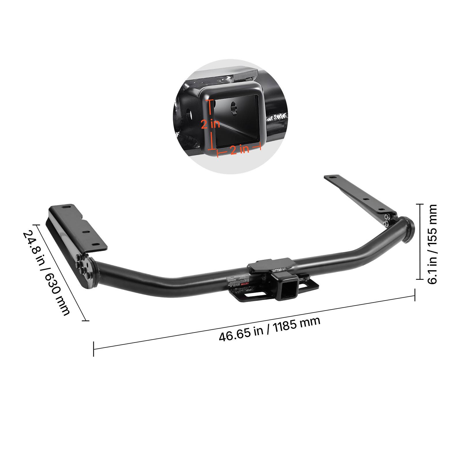 - 2 in
- 2.8 in / 630 mm
- 46.65 in / 1185 mm
- 6.1 in / 155 mm