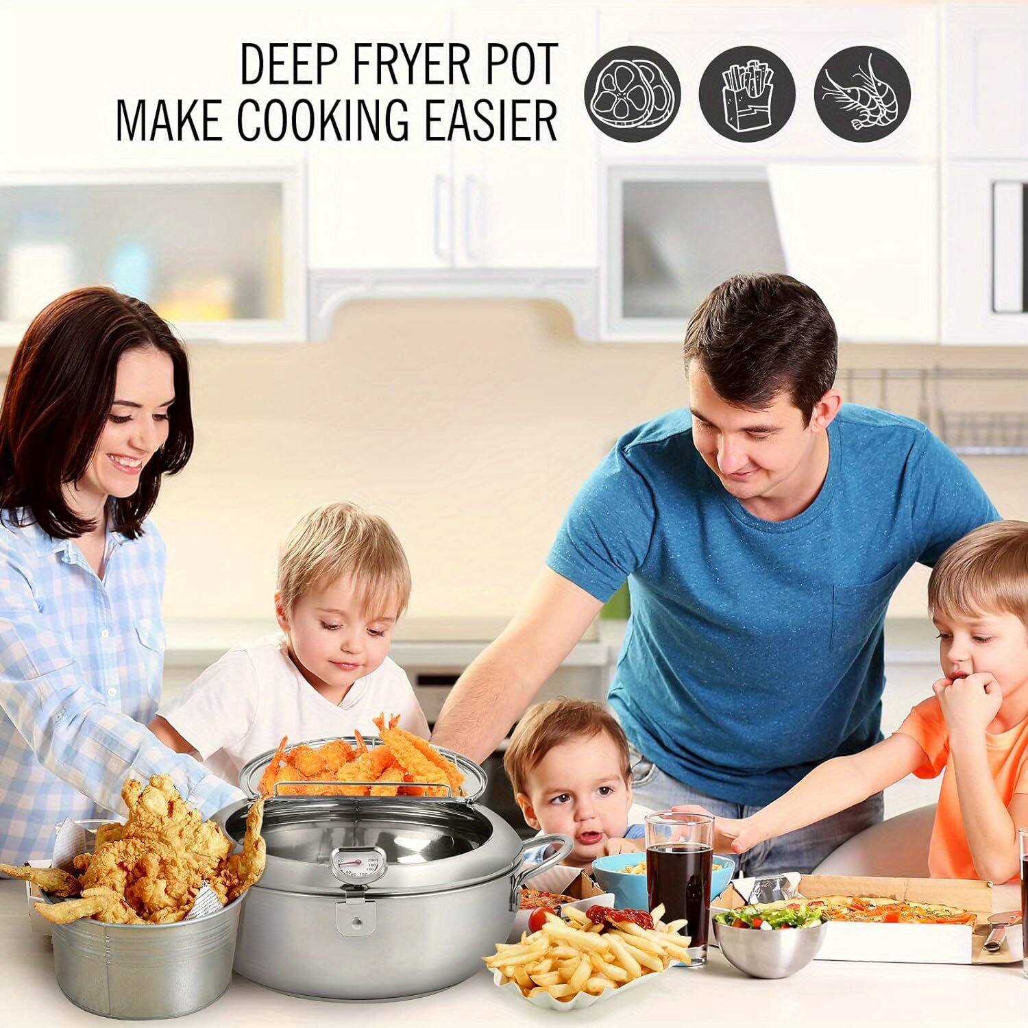 DEEP FRYER POT  
MAKE COOKING EASIER