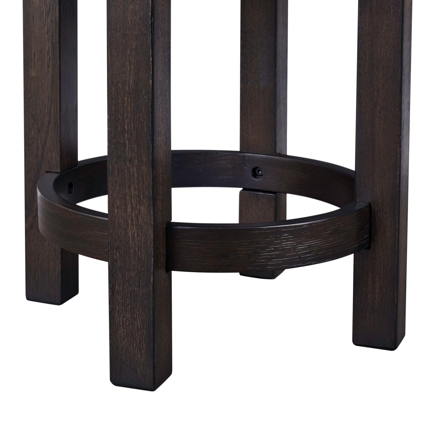 Alt View 3. Liberty Furniture Industries - Swivel Console Stool 25" Height - Peppercorn Oak Wood with Taupe Linen - Peppercorn.
