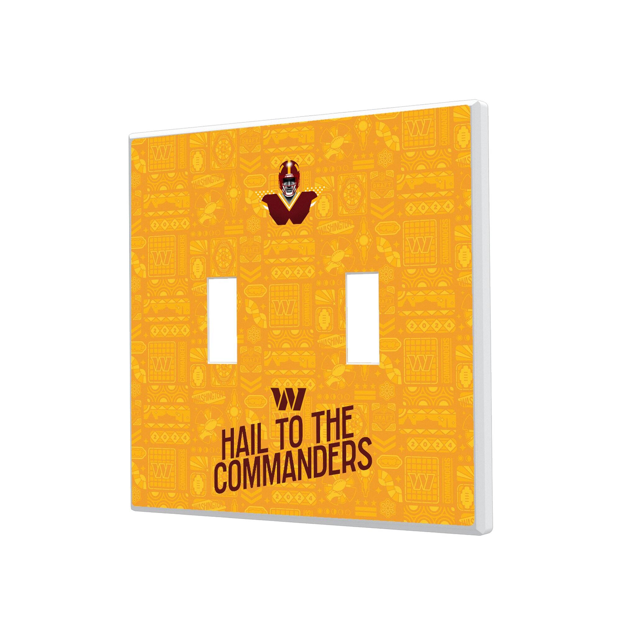Keyscaper - Washington Commanders 2024 Illustrated Limited Edition Double Toggle Light Switch Plate - White price history on PriceWatchPro