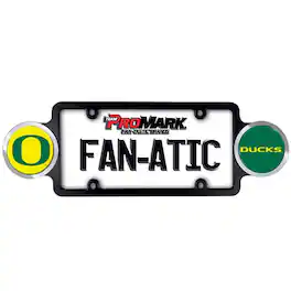 PRORUN - Oregon Ducks Automotive License Plate Frame with Team Badges - Multi