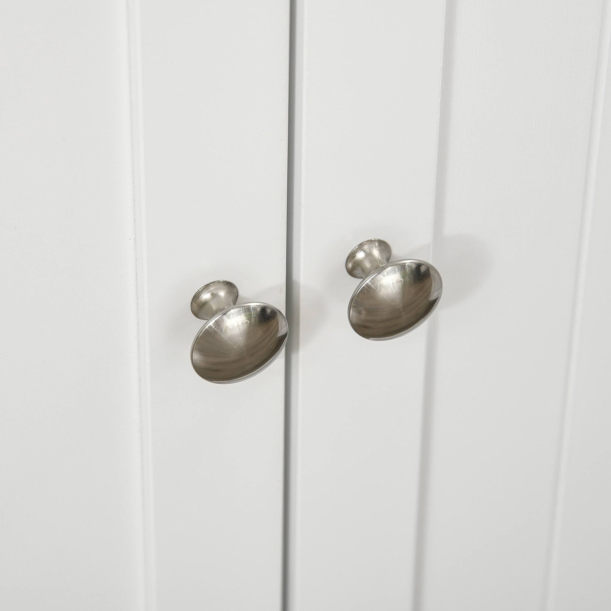 Alt View 8. Homcom - 41" Kitchen Pantry Storage Cabinet, Freestanding Kitchen Cabinet with 12 Door Shelves, Double Doors, 5-tier Shelving - White.