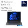 16" Touchscreen
32GB RAM
1024GB SSD
Windows 11 Pro
Intel Core Ultra 5
