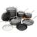 Alt View 2. Cuisinart - Chef's Classic Hard Anodized 14 Piece Cookware Set 66-14N - Black.