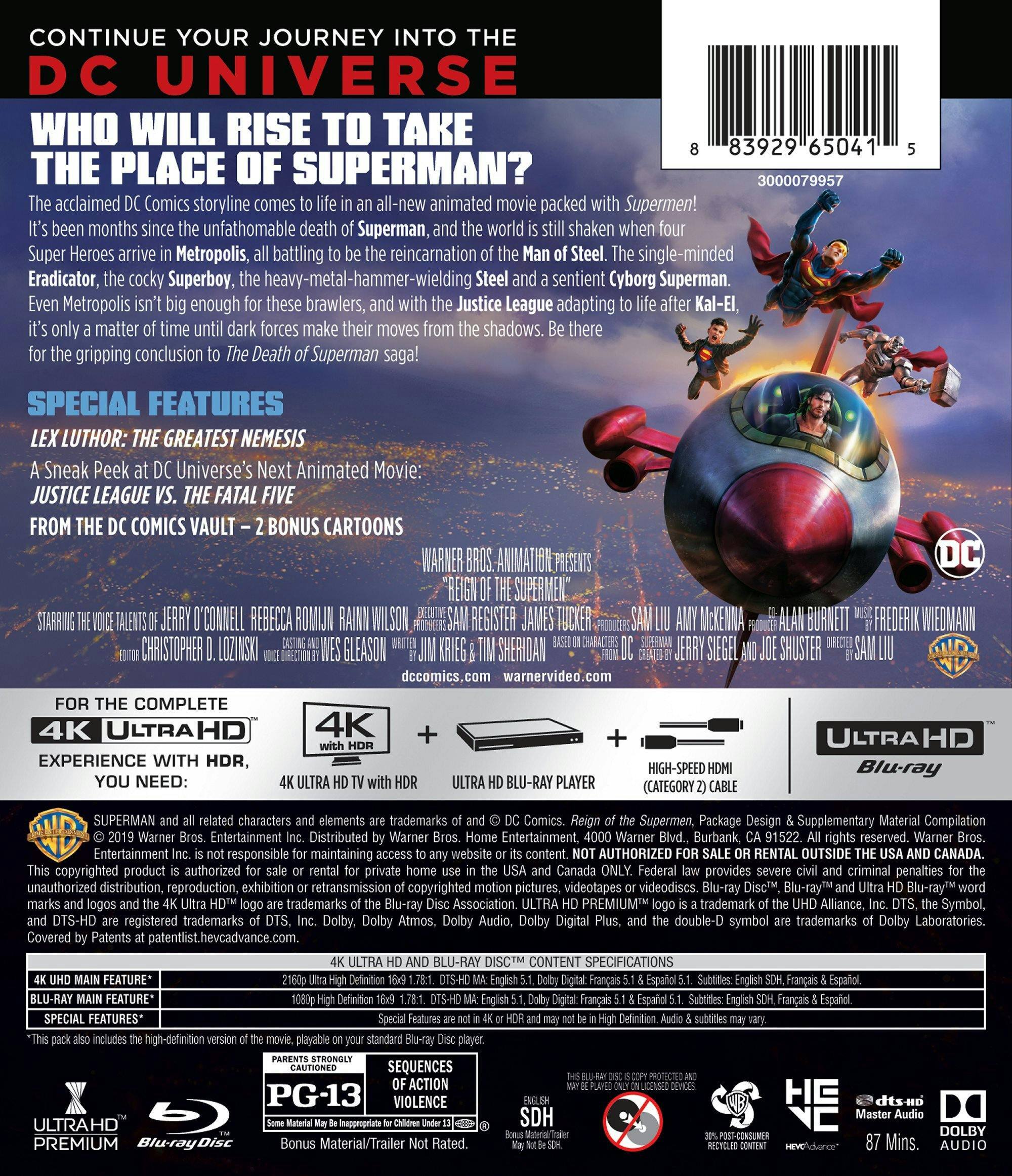 Angle. Reign of the Supermen   - 4K Blu-Ray.