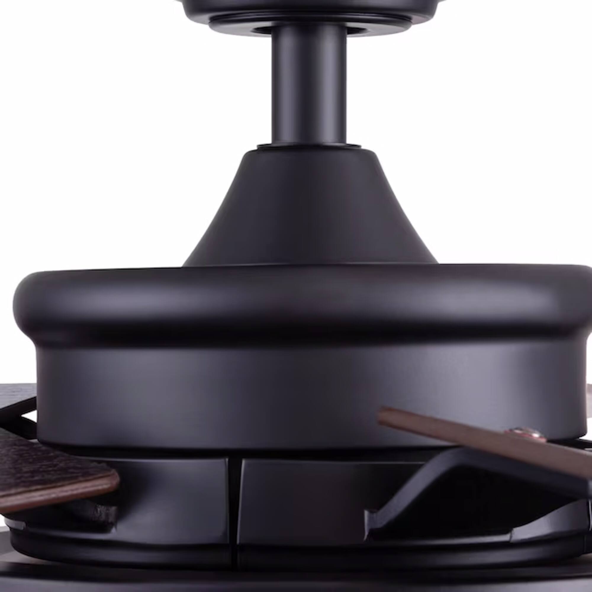 Alt View 7. Honeywell - Honeywell Carnegie Ceiling Fan, Quiet Motor and Remote Control, 52", Matte Black - Matte Black.