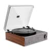 Front. Victrola - Eastwood LP Stereo Bluetooth Record Player with Bluetooth and 3 speed Turntable - Walnut.