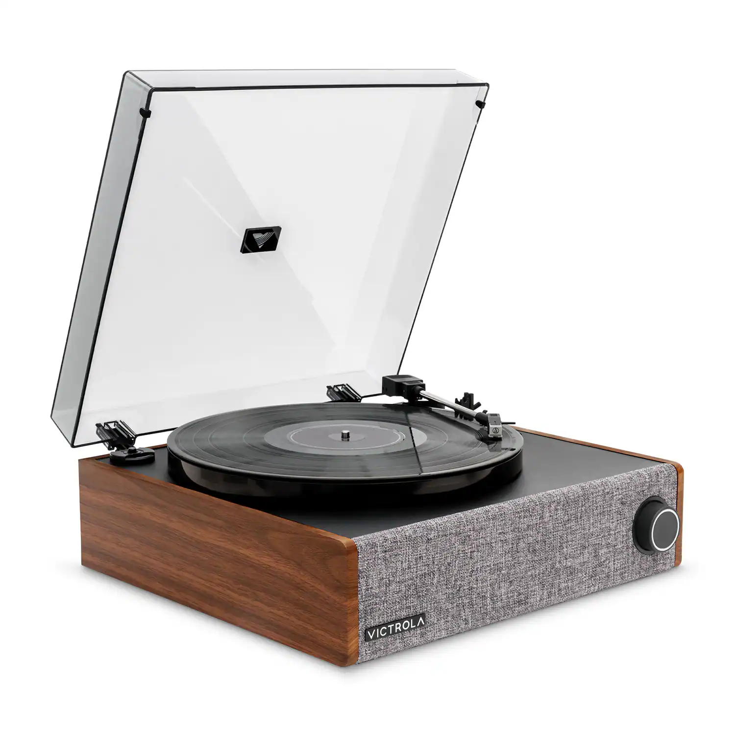 Victrola - Eastwood LP Stereo Bluetooth Record Player with Bluetooth and 3 speed Turntable - Walnut