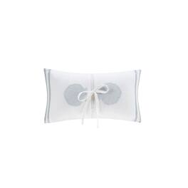 Gracie Mills - Ramos Coastal Embroidered Oblong Pillow - White