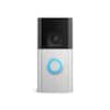 Front. Ring - Battery Doorbell Plus Smart Wifi Video Doorbell – Battery Operated with Head-to-Toe View - Satin Nickel.