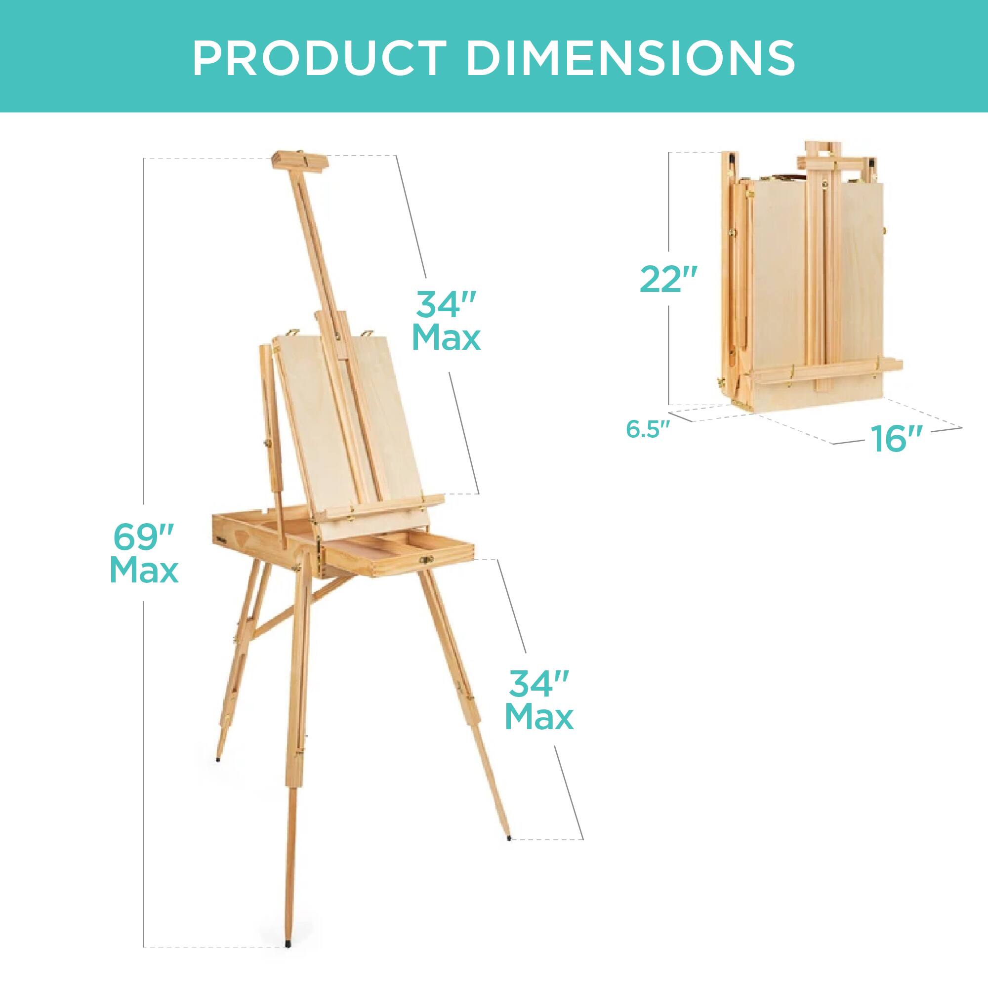 PRODUCT DIMENSIONS
34" Max
22"
6.5"
16"
69" Max
34" Max
