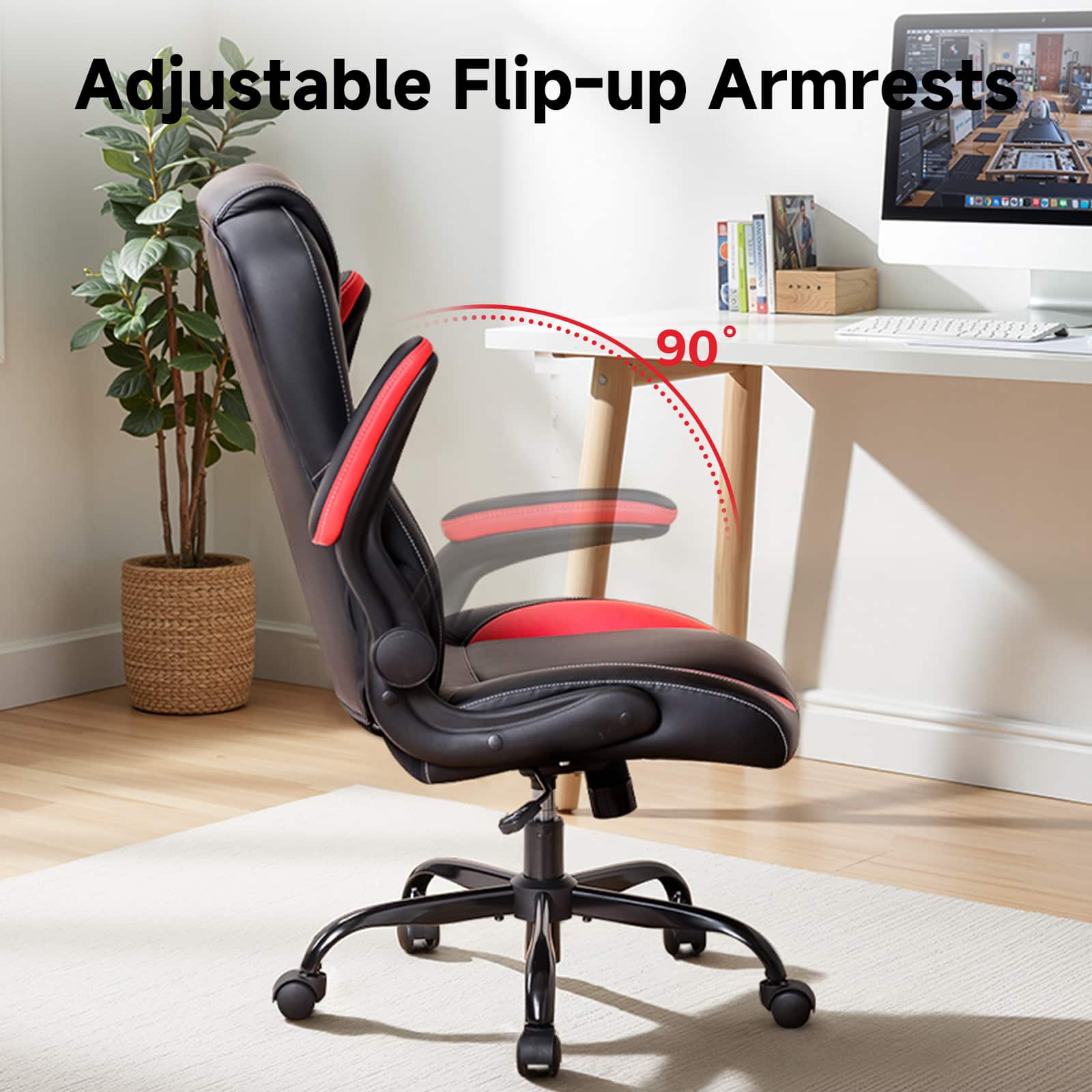 Adjustable Flip-up Armrests 90°
