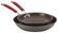 Angle. Rachael Ray - Cucina Skillet Set - Gray/Cranberry Red.