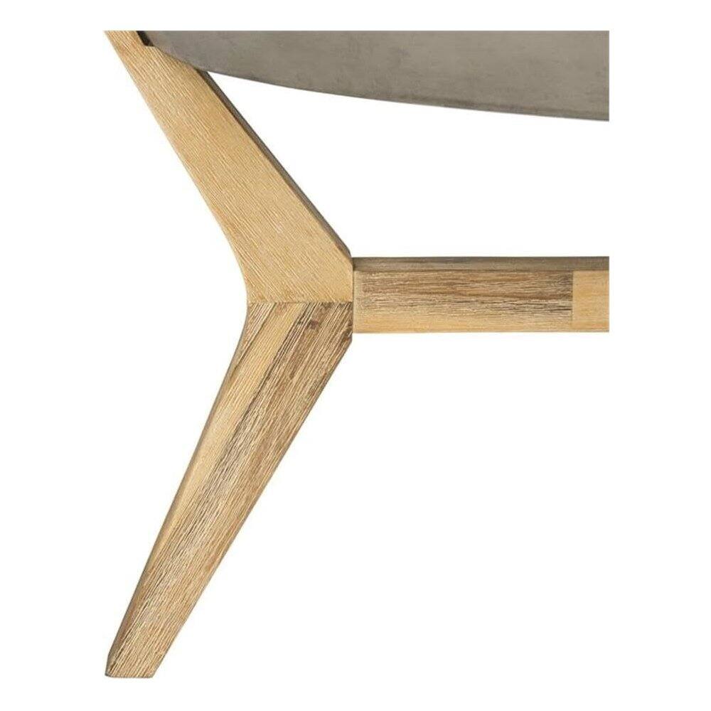 Left. Safavieh - Hadwin Indoor/Outdoor Modern Concrete Oval 31.5-Inch Dia Coffee Table - Gray.