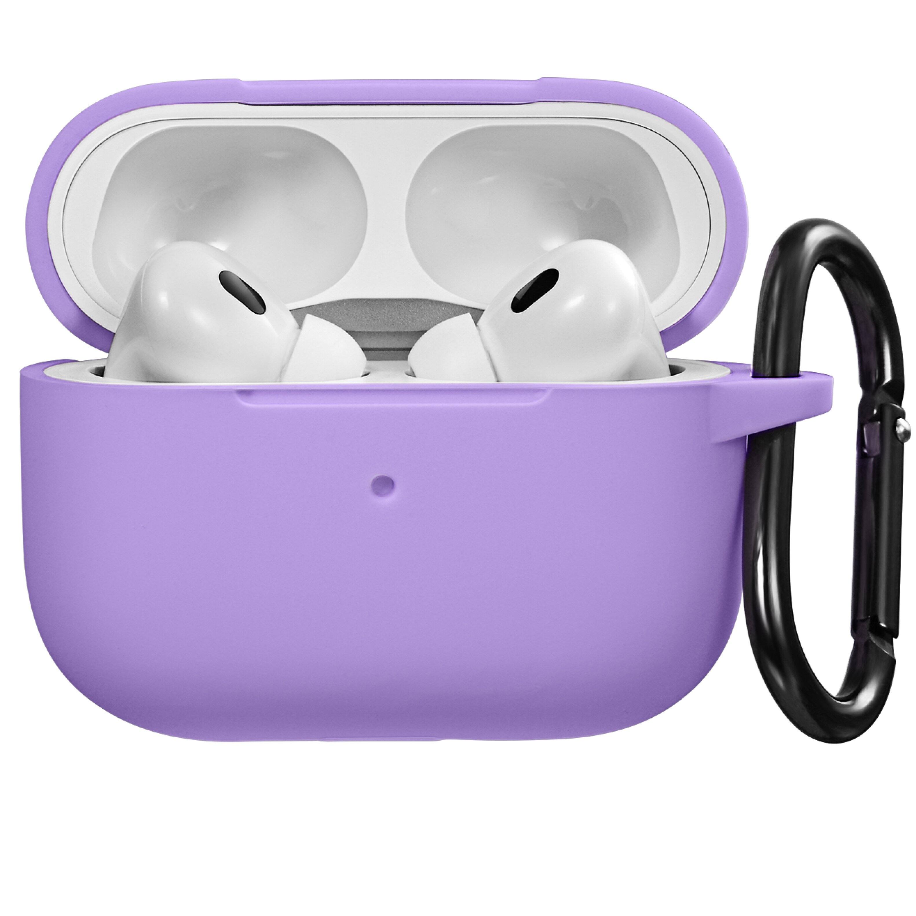 Alt View 1. Vena - Silicone Case for Apple AirPods Pro 2 Case, Protective Cover Compatible with MagSafe AirPods Pro 2nd Generation, Purple - Purple.