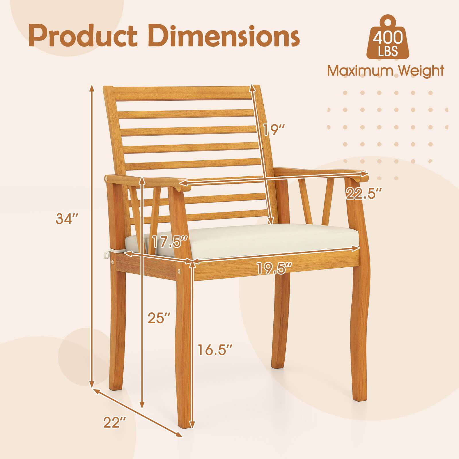 Product Dimensions  
400 LBS Maximum Weight  

- 34"  
- 22.5"  
- 19"  
- 19.5"  
- 17.5"  
- 25"  
- 16.5"  
- 22"