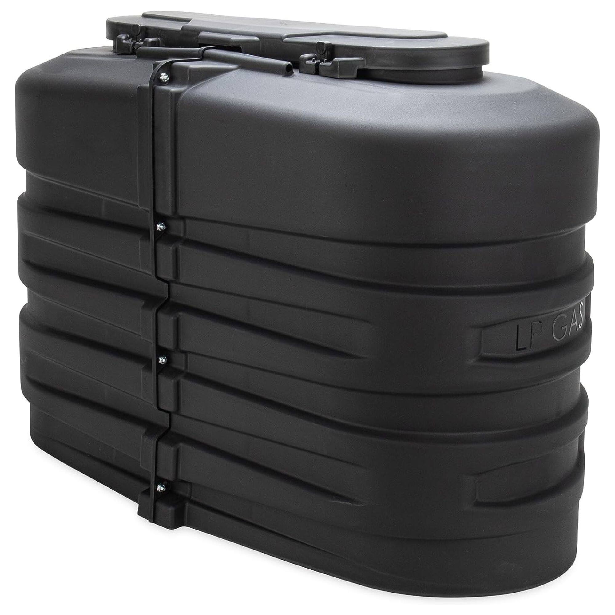Alt View 4. Camco - Camco Dual Propane Tank Cover for Campers or RVs, Fits 2 20 Pound Steel Tanks.