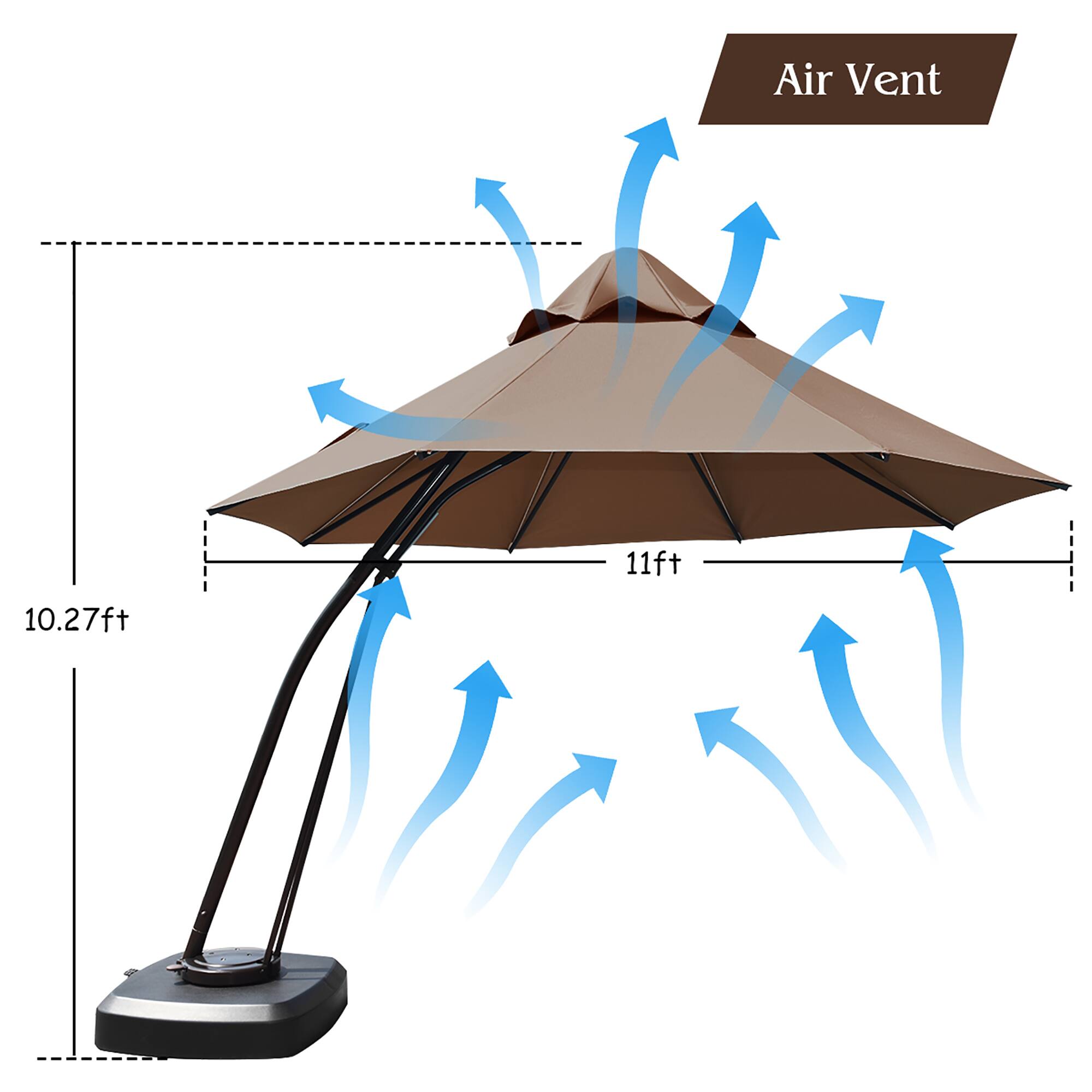 Air Vent  
11ft  
10.27ft