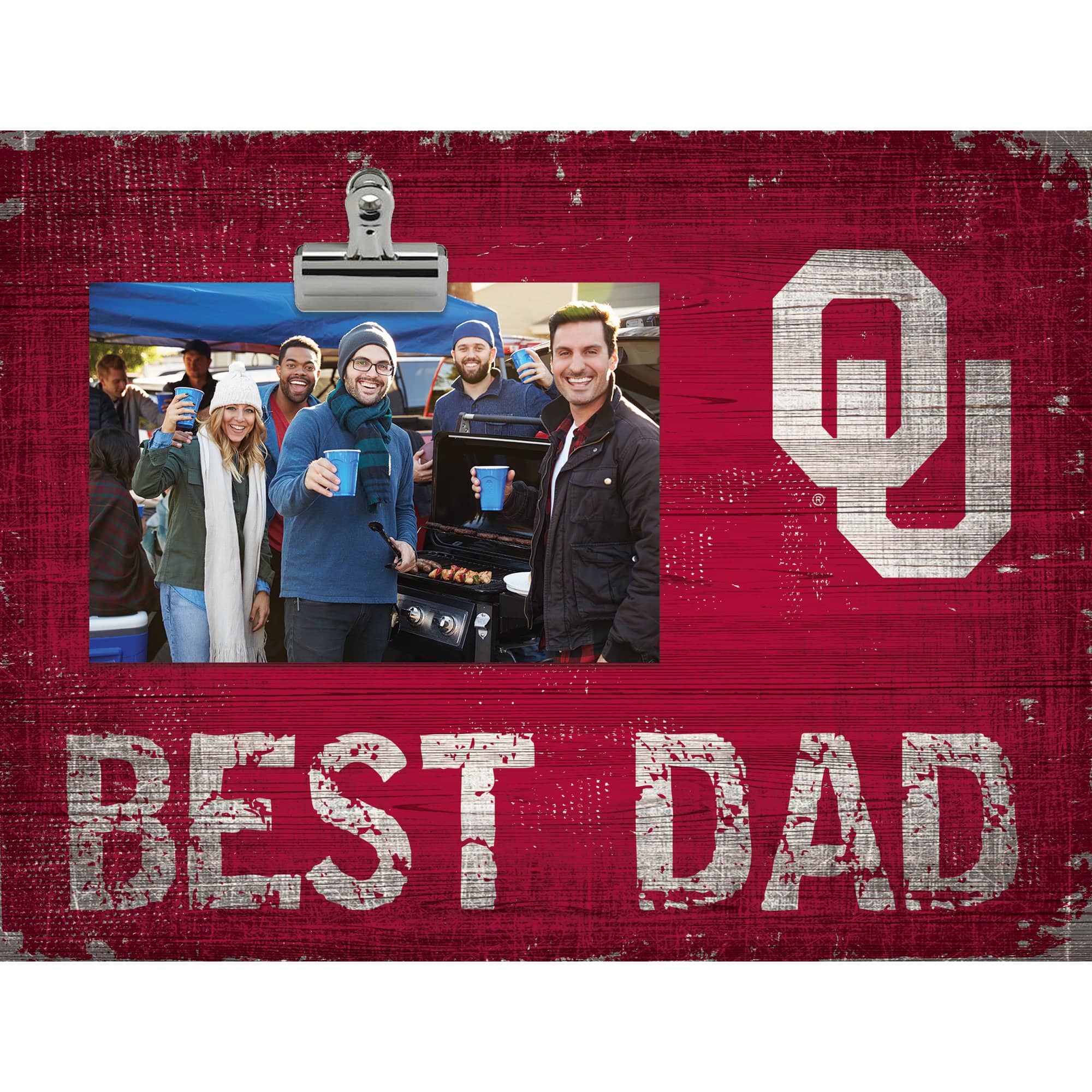 Fan Creations - Oklahoma Sooners 8'' x 10.5'' Best Dad Clip Frame - Multicolor price history on PriceWatchPro