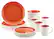 Front Standard. Rachael Ray - Rise 16-Piece Dinnerware Set - Orange.