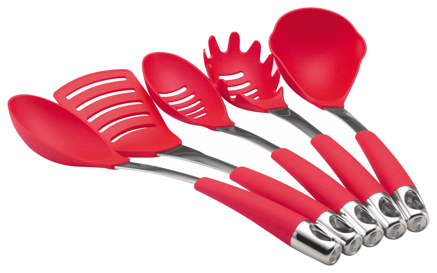 5pc Quality Plastic Kitchen Tool Cooking Utensil Set Slotted Spatula Spoon Ladle
