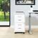 Alt View 15. OSP Home Furnishings - 2 Drawer Mobile Locking Metal File Cabinet - White.