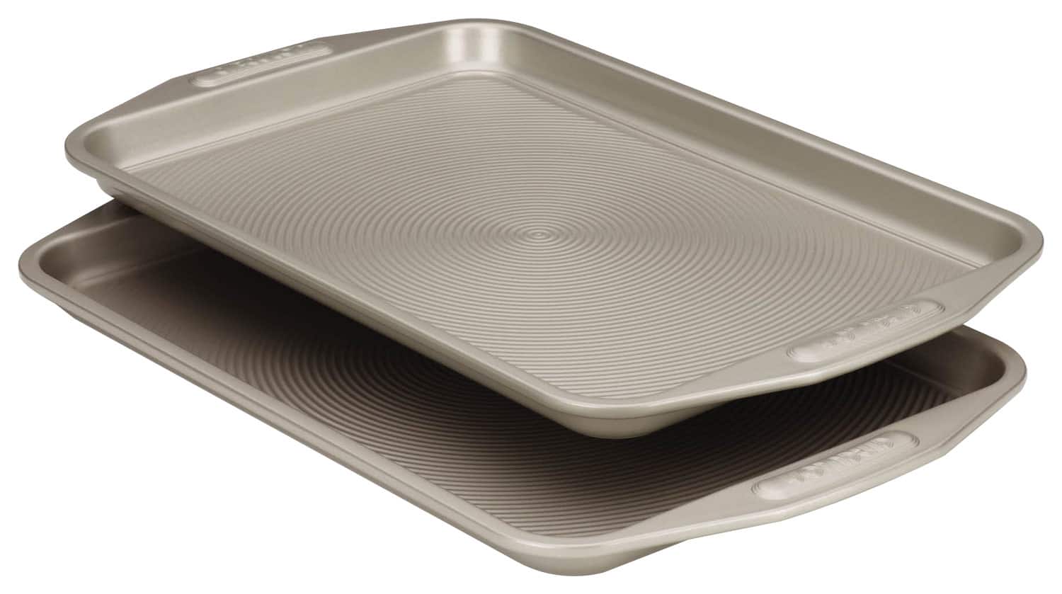Angle. Circulon - Bakeware 2-Piece Cookie Sheet Set - Gray.