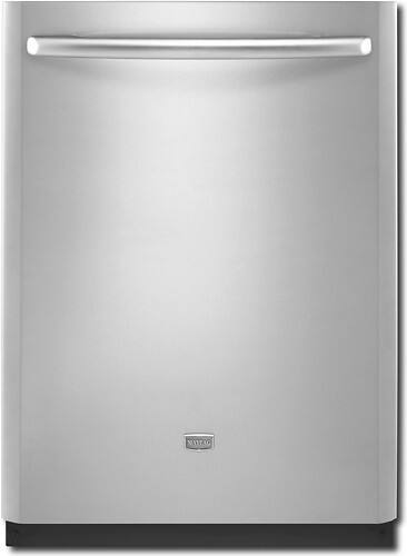 Front Standard. Maytag - 24" Tall Tub Built-In Dishwasher - Stainless-Steel.