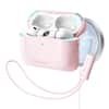 Front. Ornarto - ORNARTO for AirPods Pro 3 Case 2025, Compatible with MagSafe, Secure Magnetic Lid, Adjustable Lanyard-Chalk Pink - Chalk Pink.