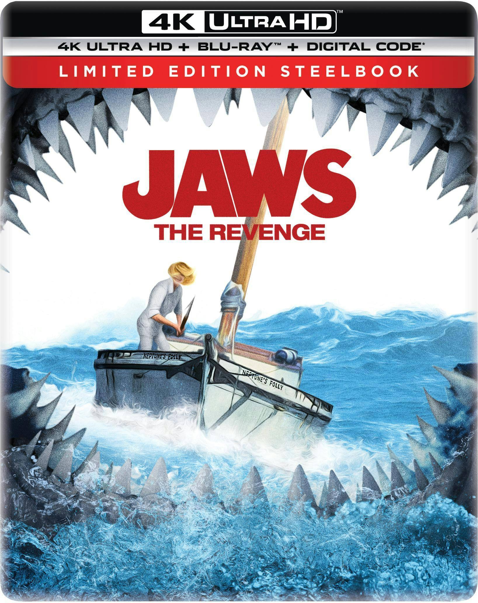Front. Jaws: The Revenge Limited Edition 4K Steelbook (4K UHD + Blu-ray + Digital Code) [UHD].
