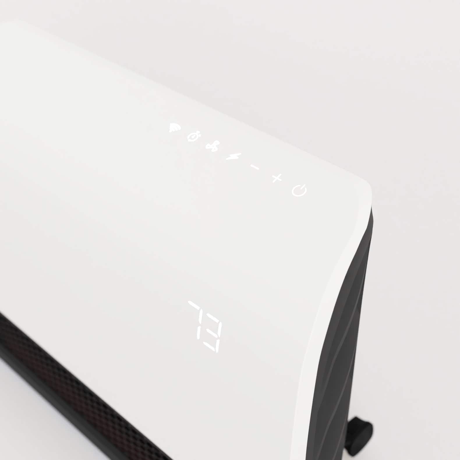 Alt View 13. Heat Storm - Sedona 1,500-Watt Smart Electric Infrared Wall-Mounted Heater - White.