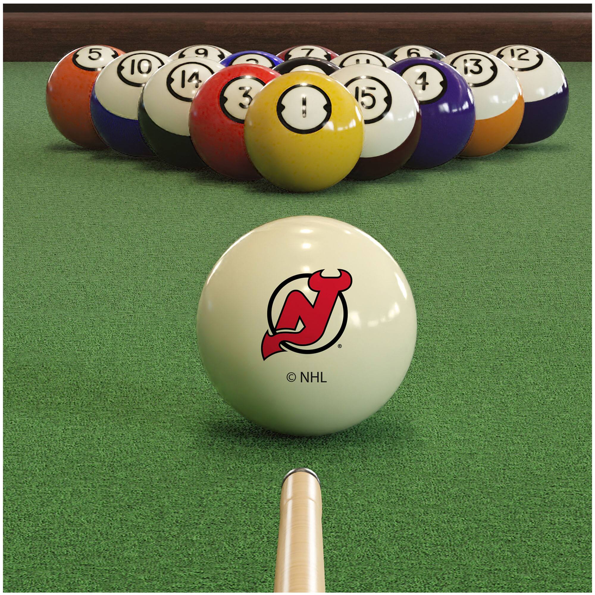 Alt View 1. Imperial - Cream New Jersey Devils Retro Billiard Ball Set - Multicolor.