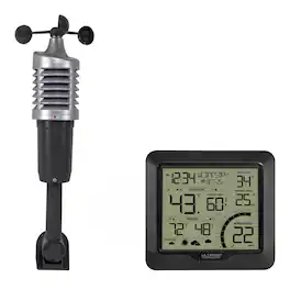 La Crosse Technology - Wind Speed Weather Station with Combination 3-in-1 Sensor - Black