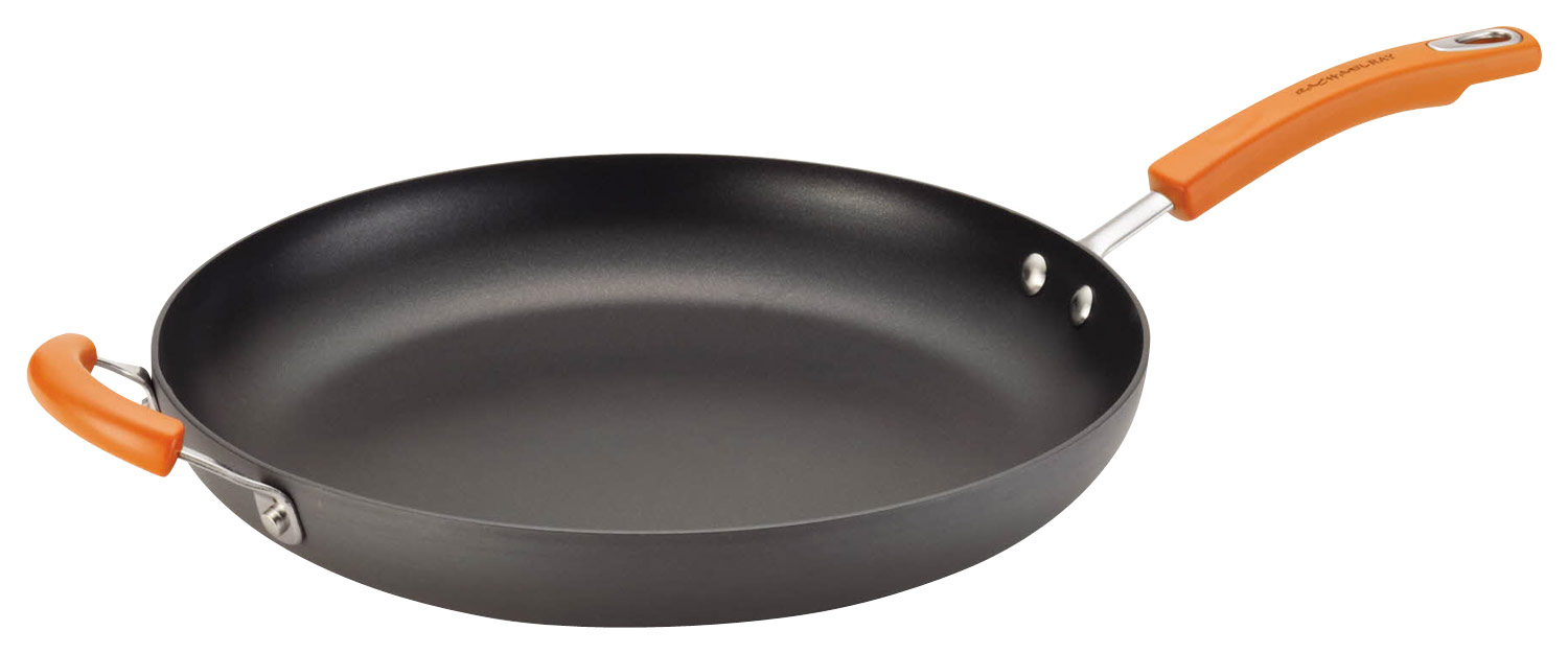 Rachael Ray - 14 Skillet - Gray/Orange was $100.99 now $53.99 (47.0% off)