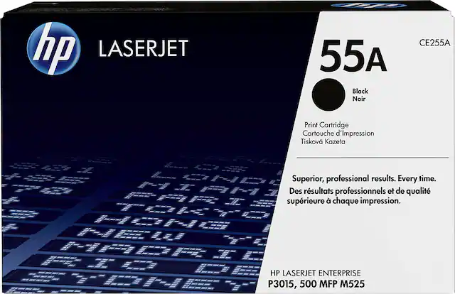 Front. HP - 55A Toner Cartridge - Black.